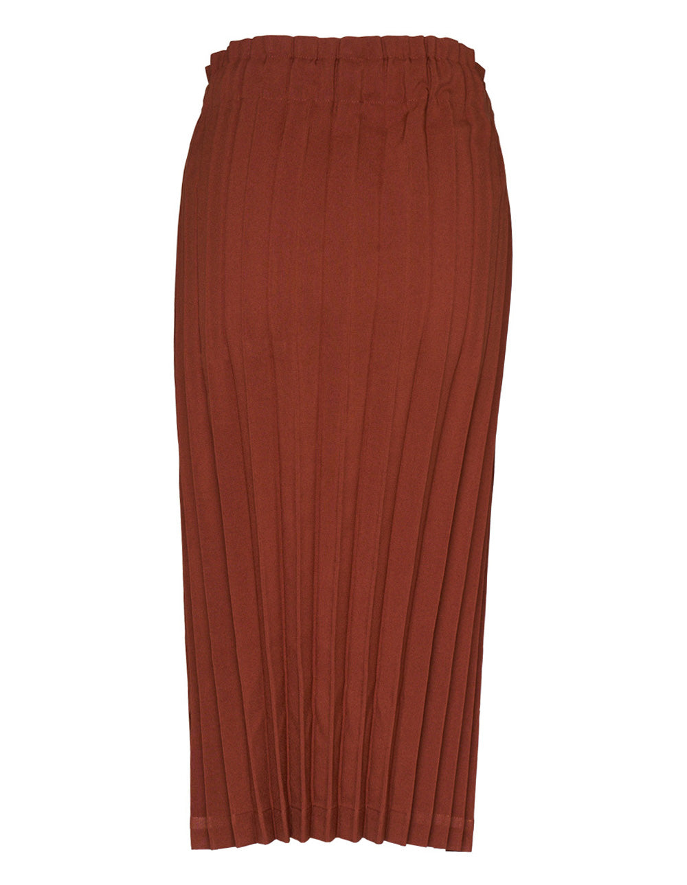 Color Pleats Bottom Skirt