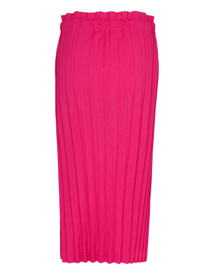 Color Pleats Bottom Skirt