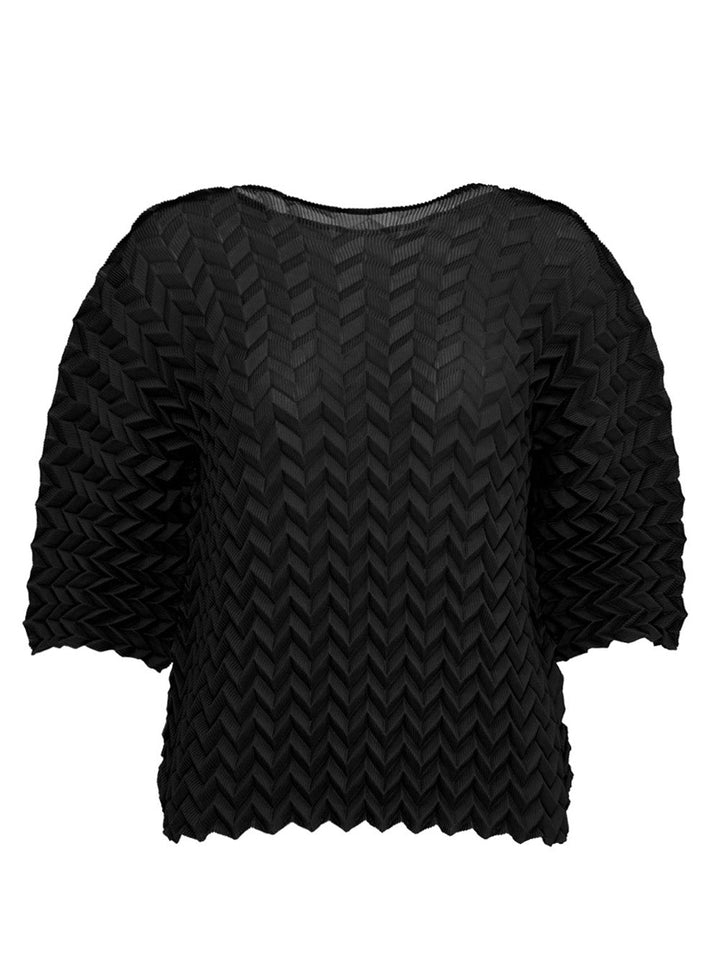 Zig Zag Pleats Top