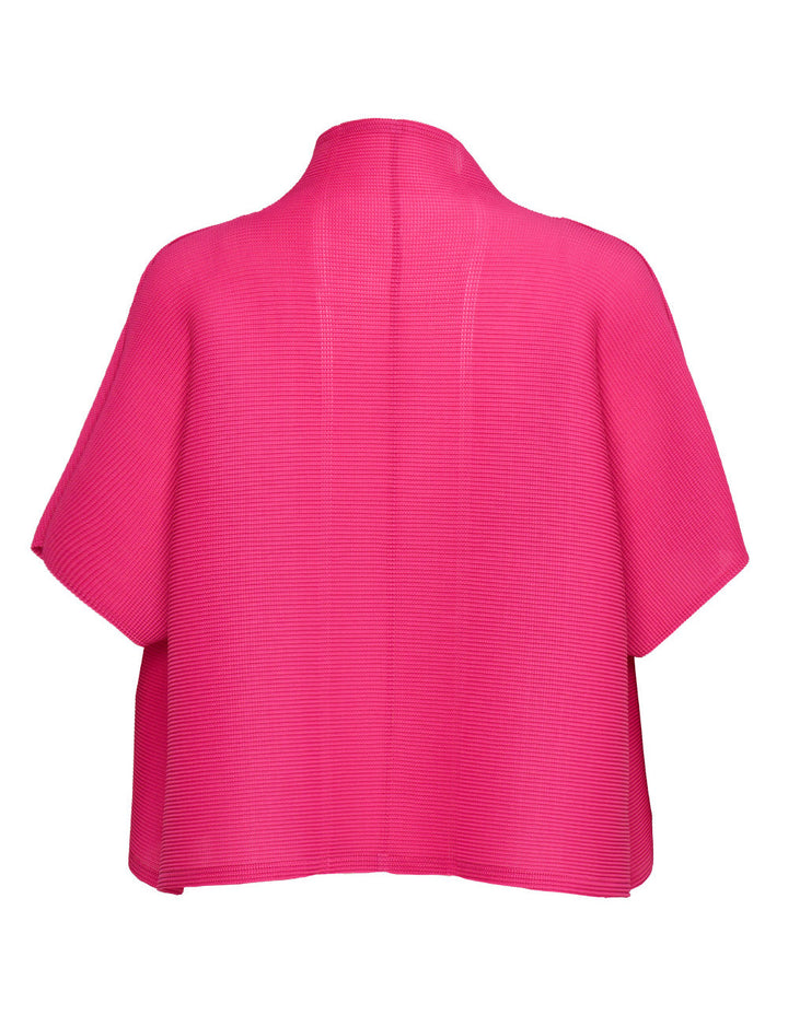 Square Stretch Pleats Cardigan