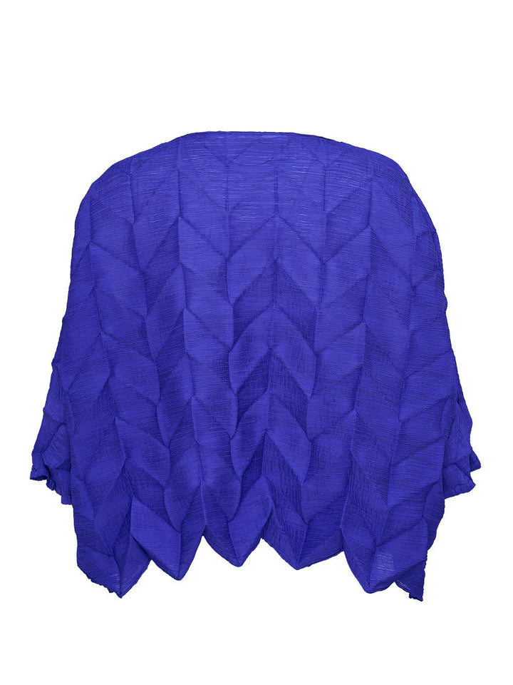 Zig Zag See-Thru Crepe Cardian