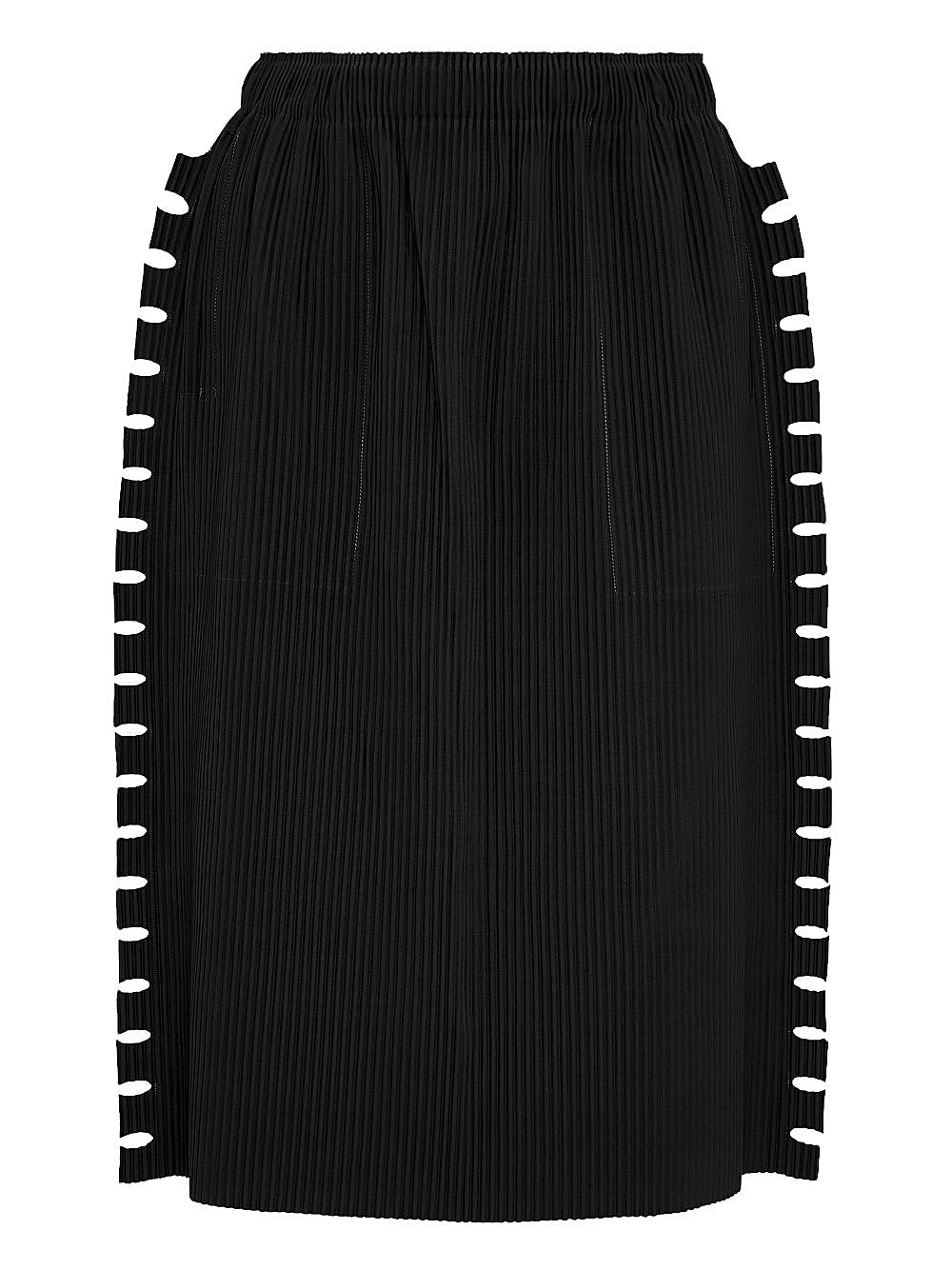 Bold Fringe Pleats Skirt