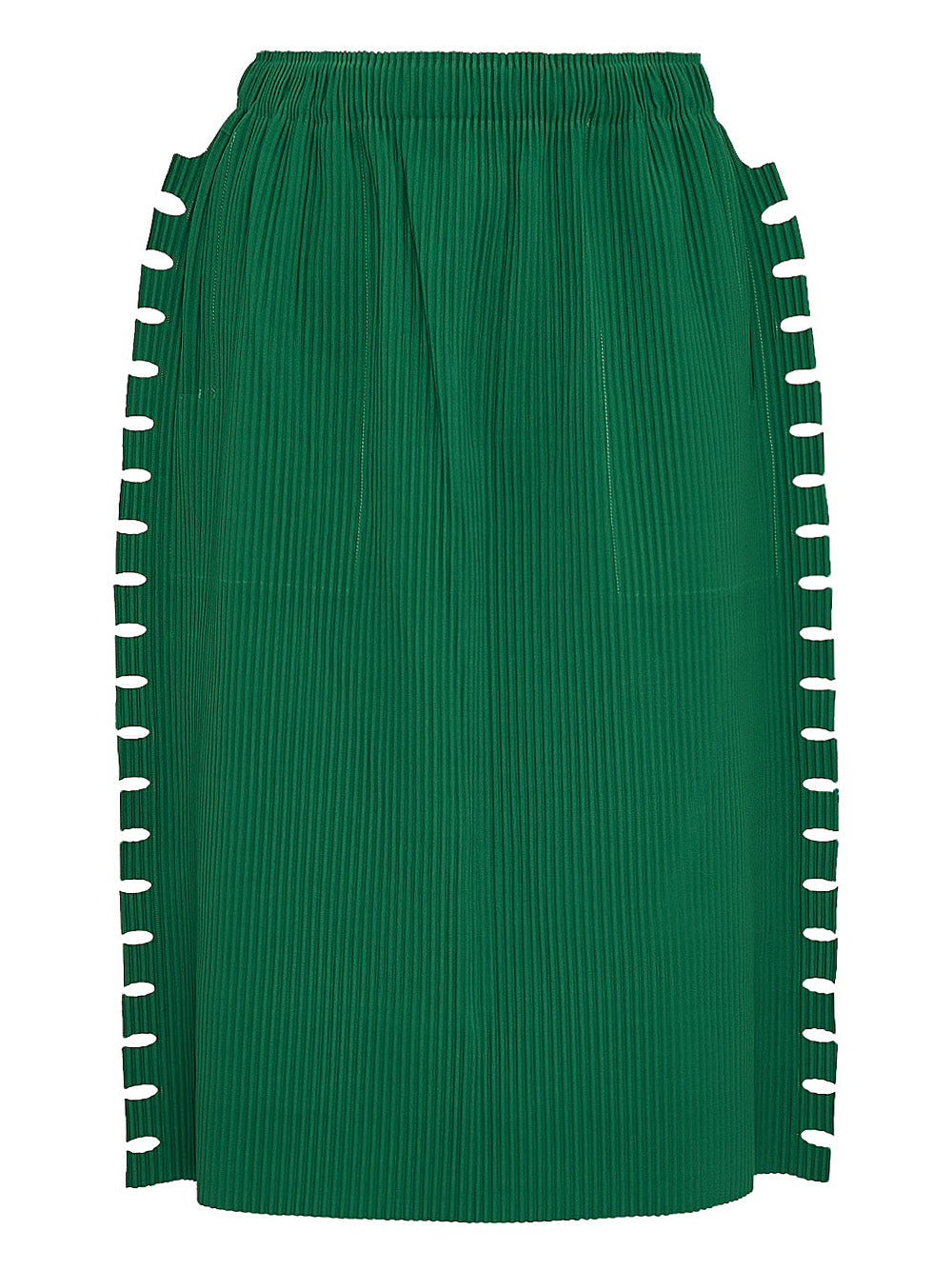 Bold Fringe Pleats Skirt