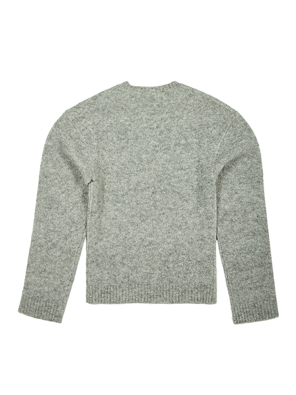 Jewel Button Round Neck Knitted Top –