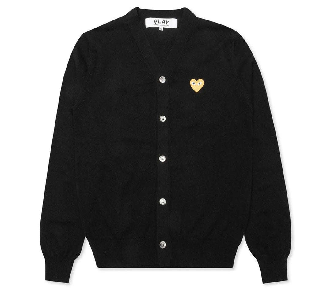 V-Neck Cardigan Gold Emblem Unisex