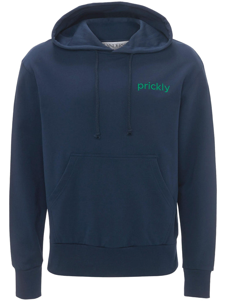 Prickly Back Print Hoodie