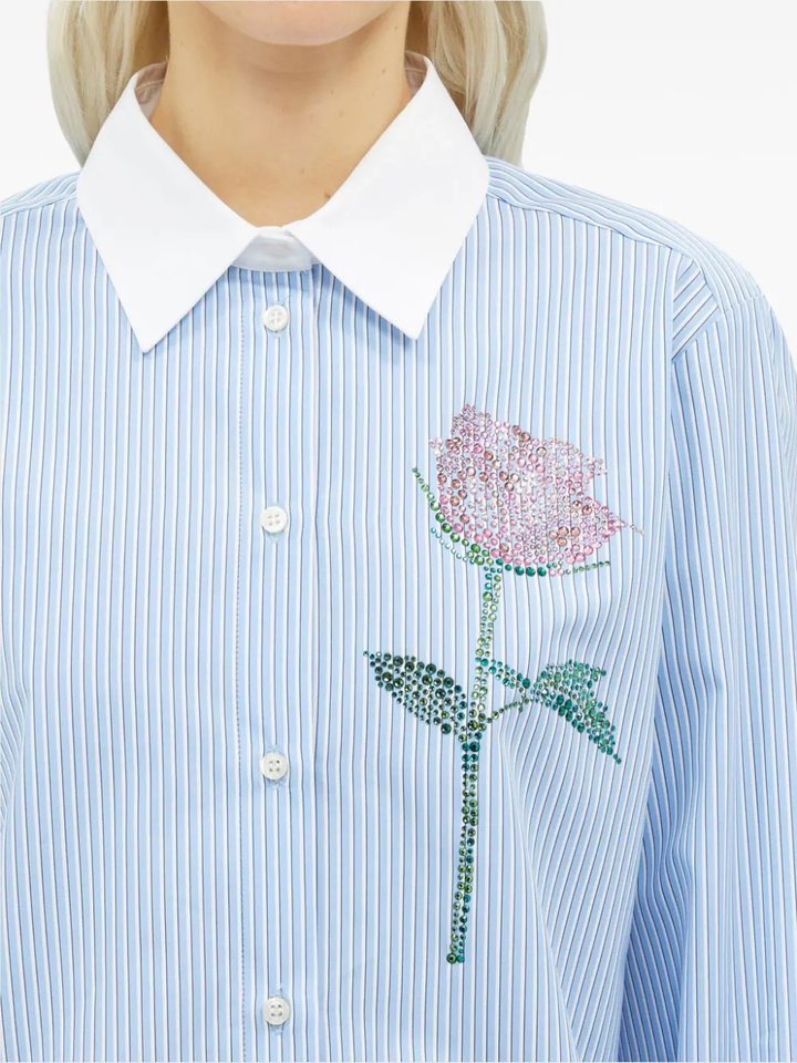 Shirt With Flower Detail