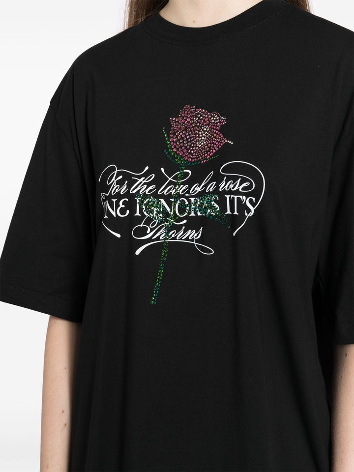 Embellished Rose T-Shirt