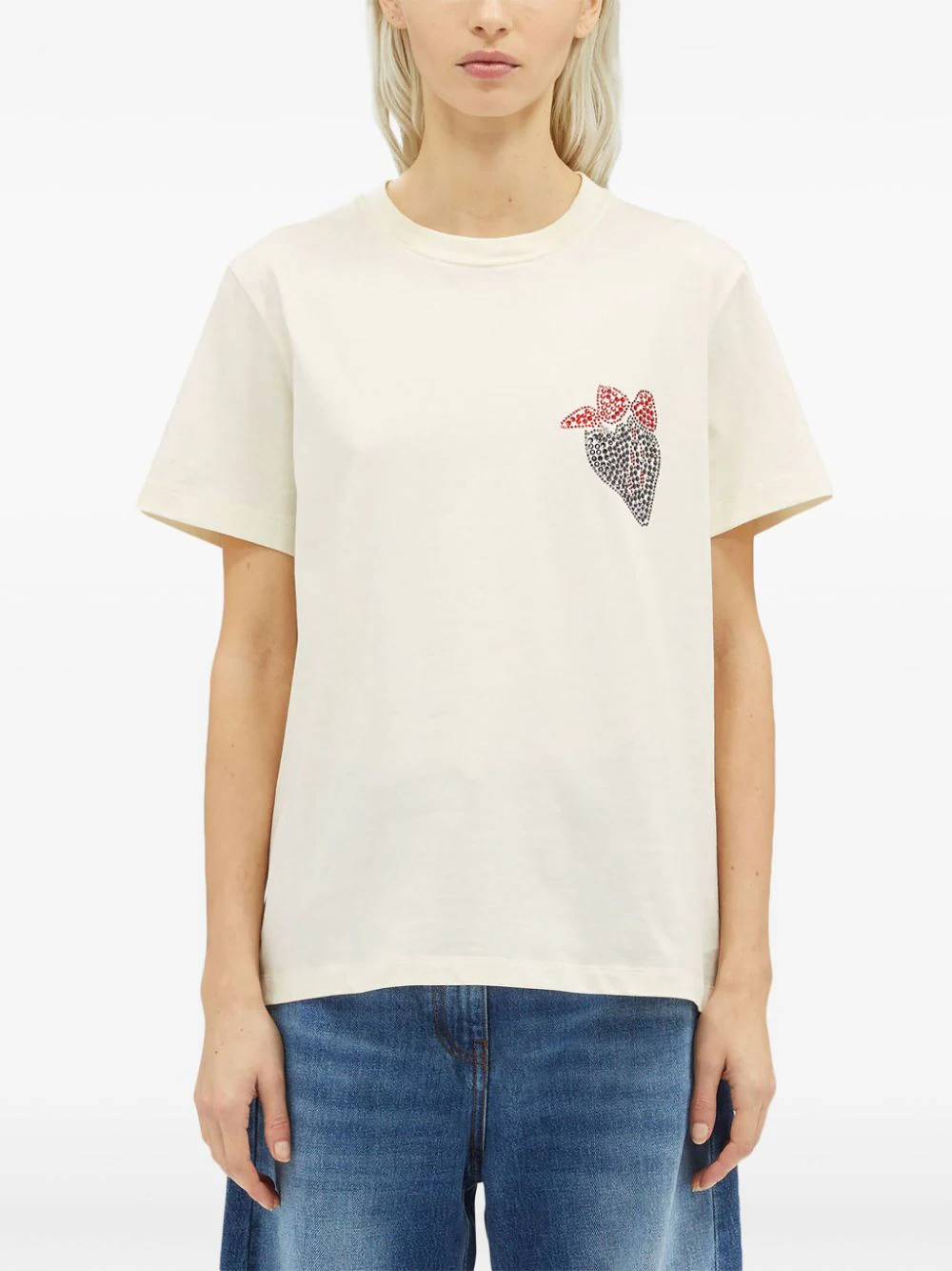 Embellished Strawberry T-Shirt