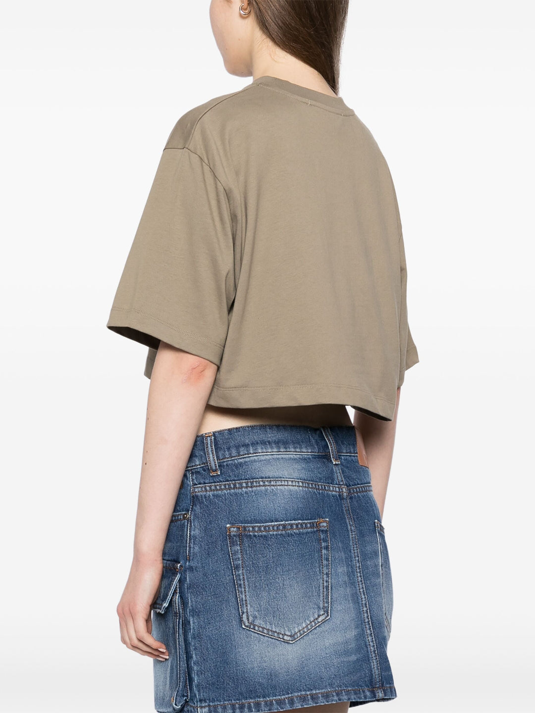 Brushstroke Logo Cropped Tee