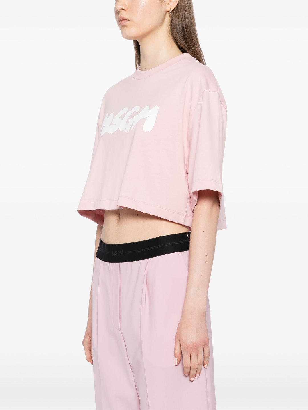 Brushstroke Logo Cropped Tee