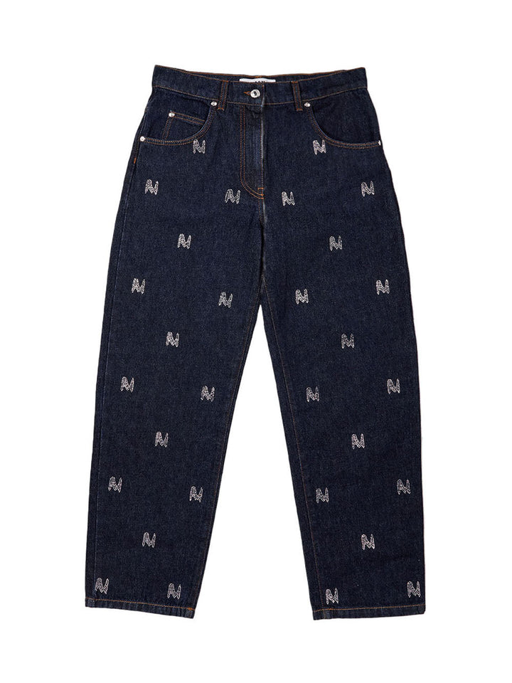 Embellished M Fitted Jeans