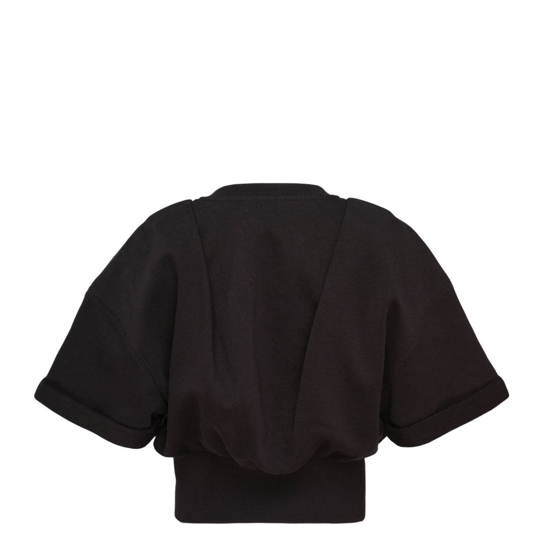 Short Sleeve Cropped Sweatshirt