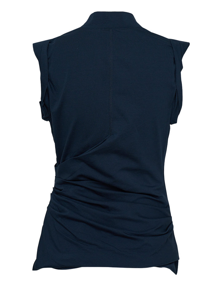 Draped Mockneck Tank