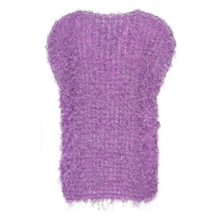 Shaggy Pleats Vest