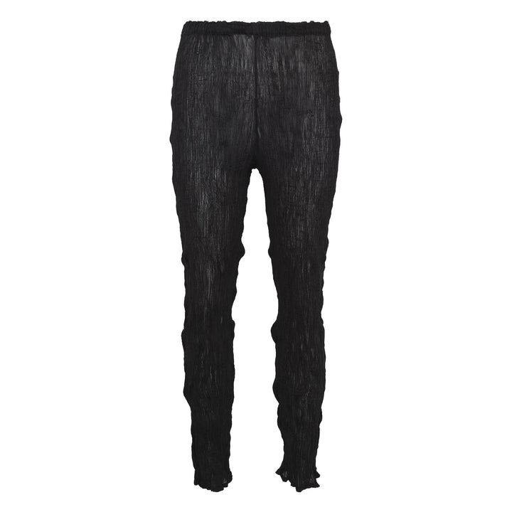 Twist See-Through Crepe Pants