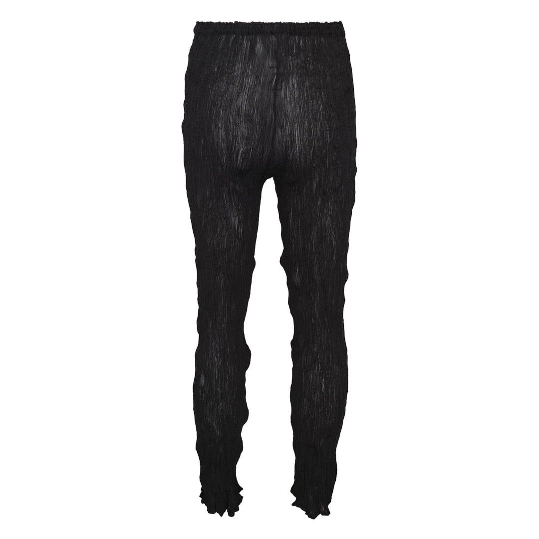 Twist See-Through Crepe Pants