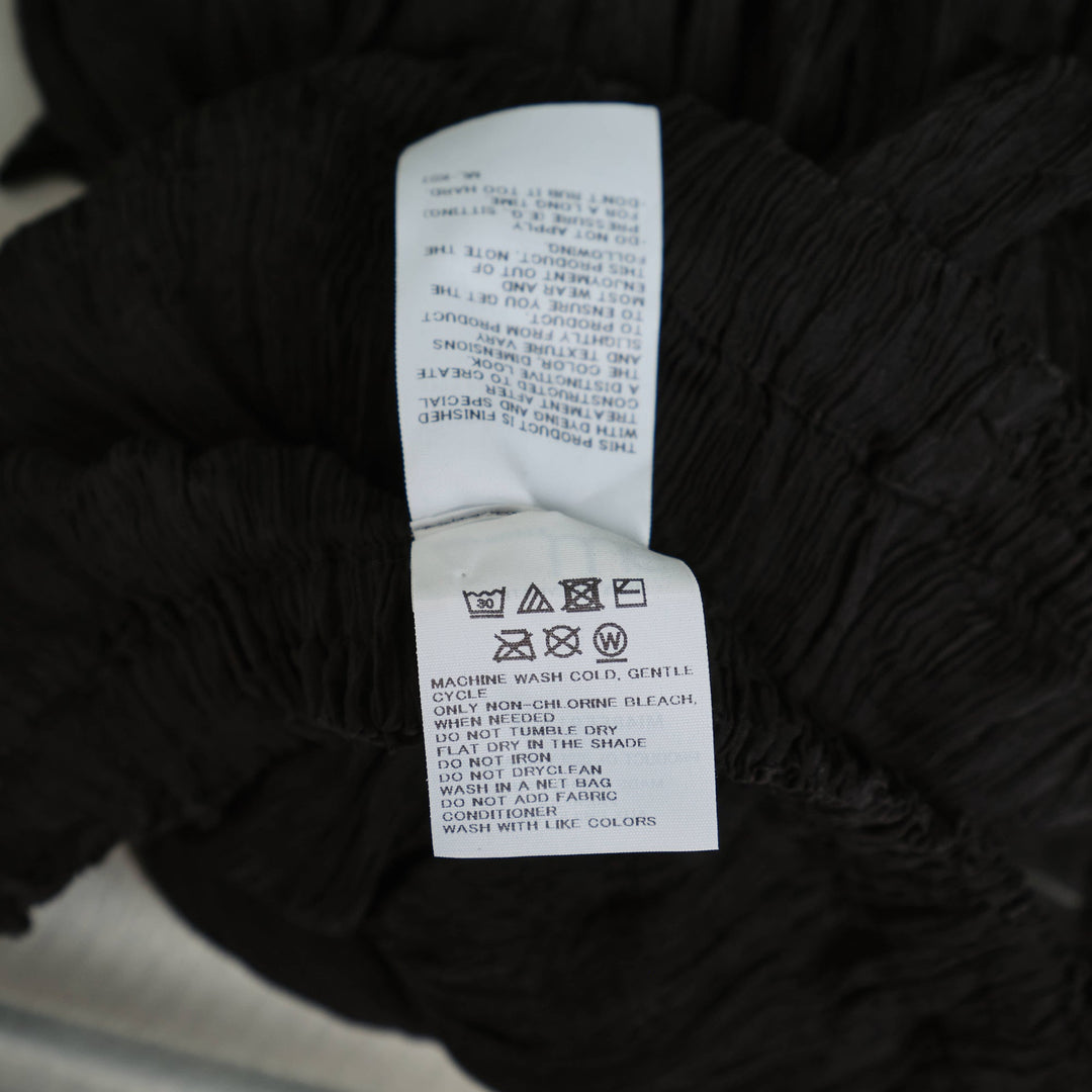 Twist See-Through Crepe Pants