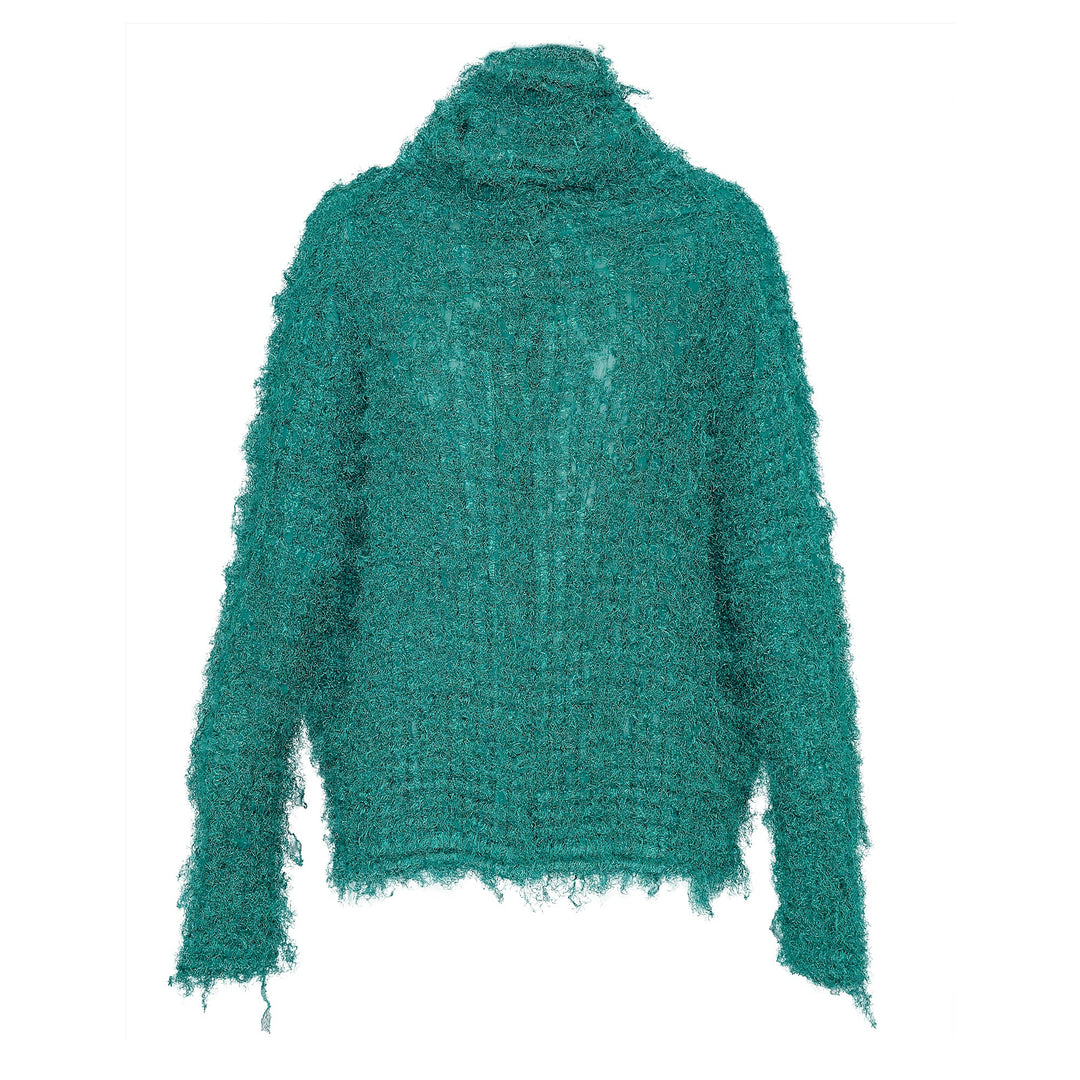 Shaggy Pleats Cardigan