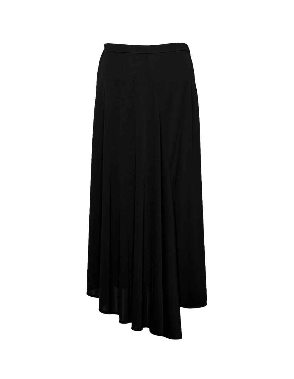 Poly Crepe Irregular Flap Skirt