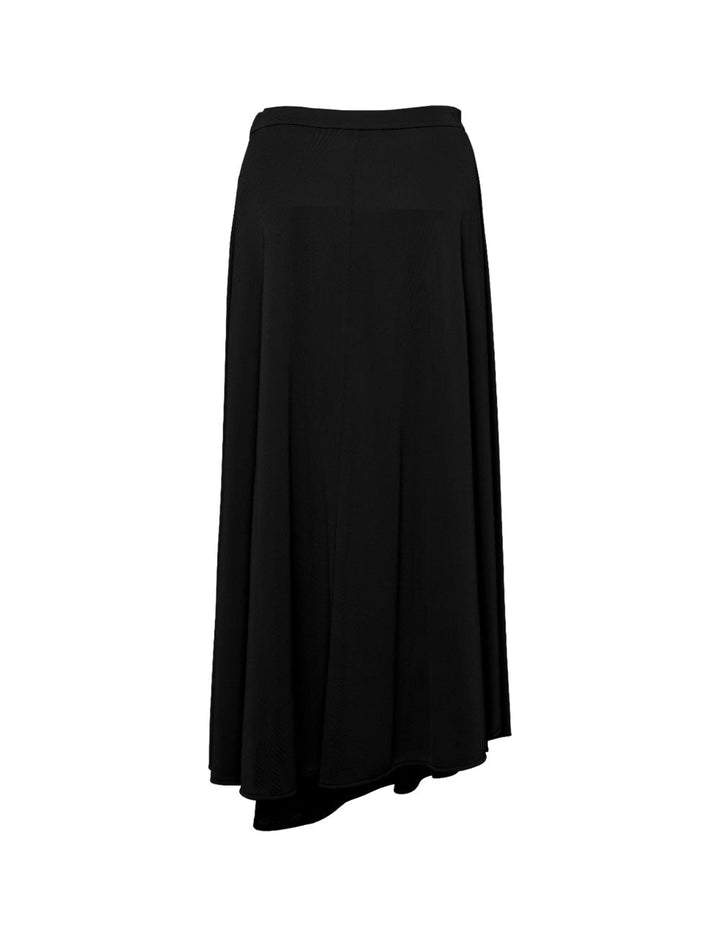 Poly Crepe Irregular Flap Skirt