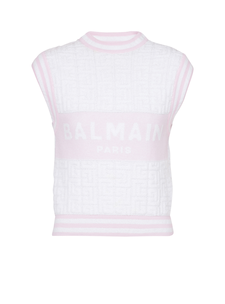 Monogram Sponge Knit Top