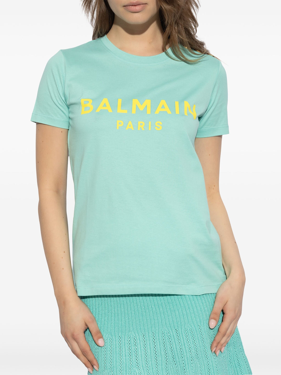 3 Button Printed Balmain T-Shirt