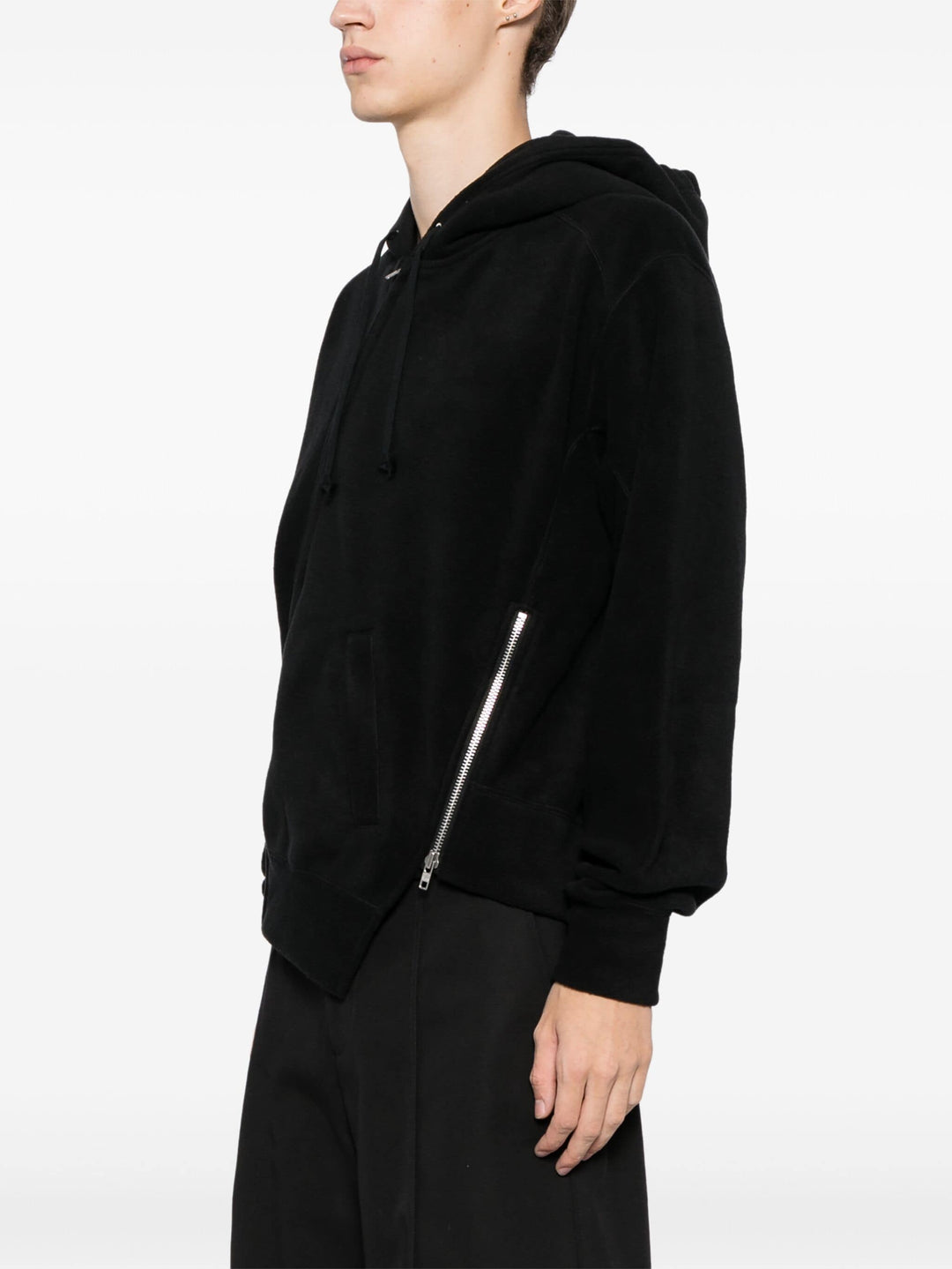 Polyester Rayon Fleece Hoodie