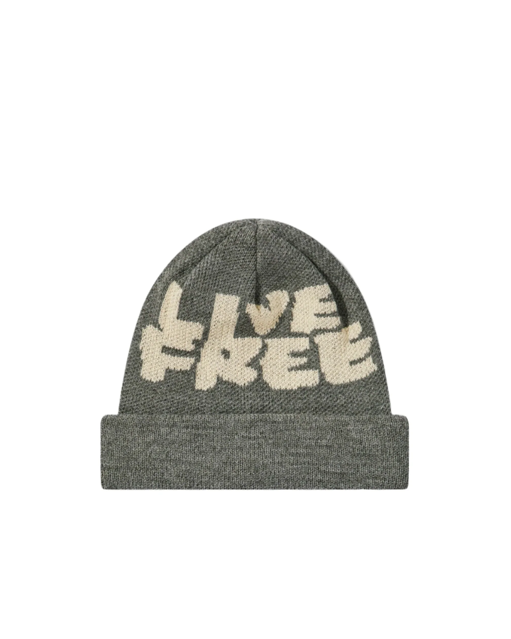 Live Free Jacquard Knit Beanie