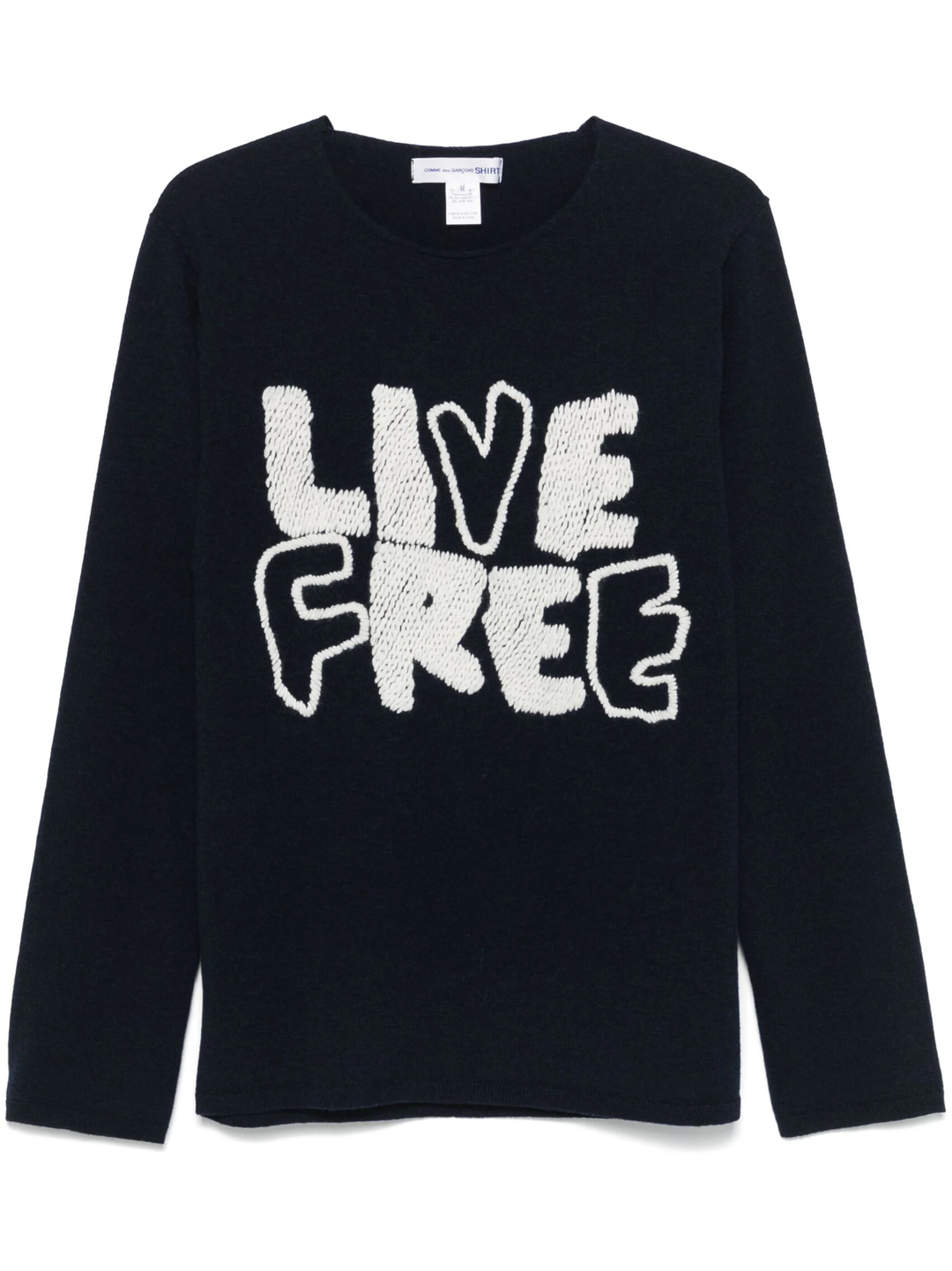 Live Free Embroidery Knit Top