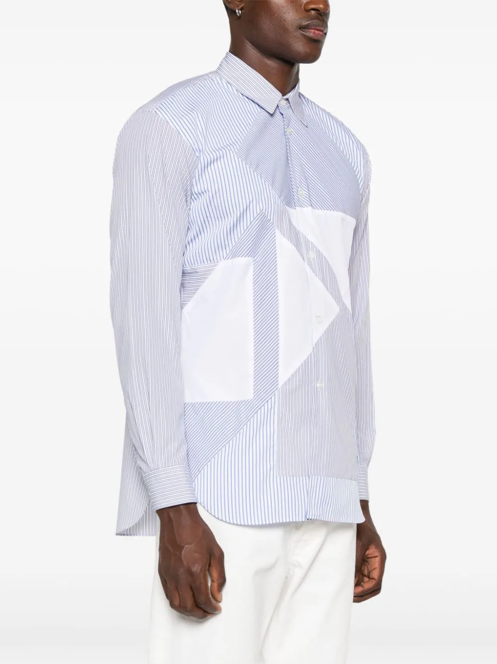 Yarn Dyed Cotton Stripe Poplin Shirt