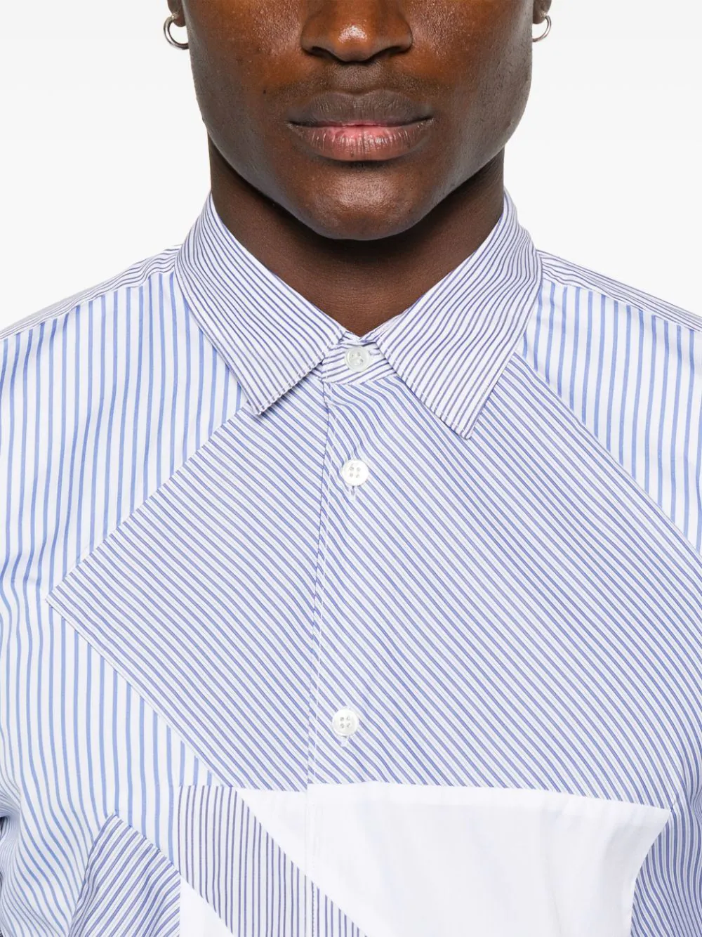 Yarn Dyed Cotton Stripe Poplin Shirt