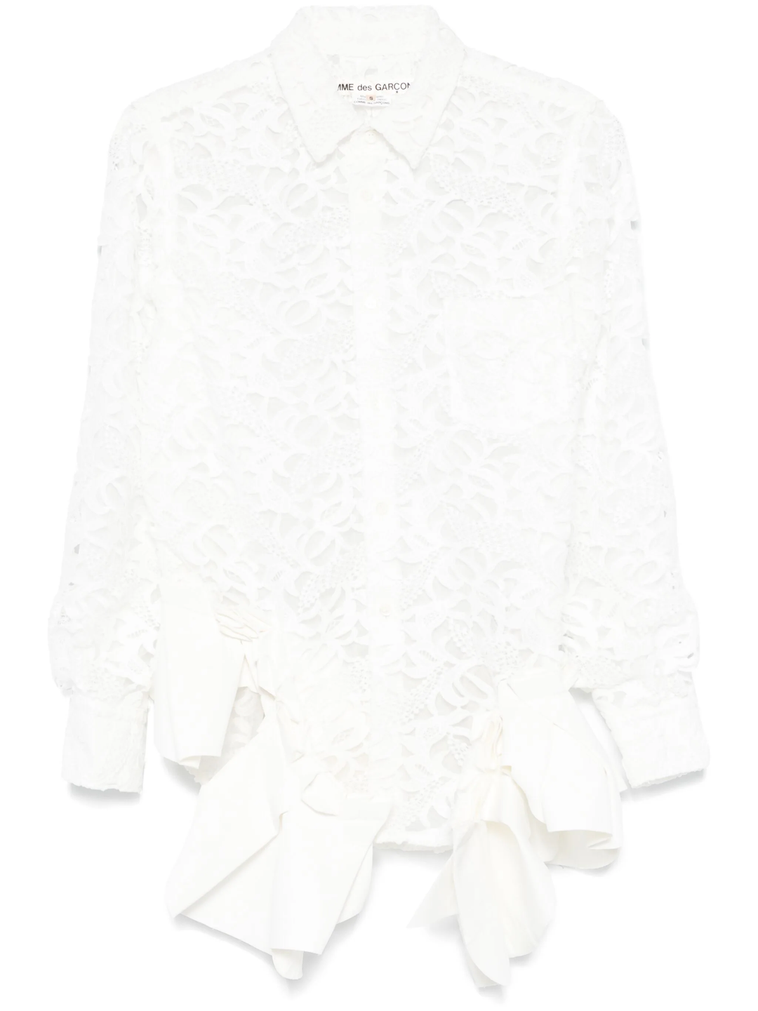 Cotton Lace 1 X Matt Fake Leatthe Blouse