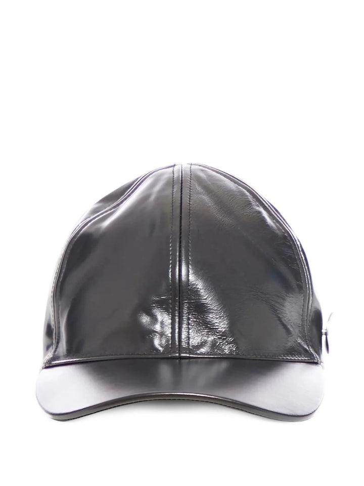 Vinyl Finished Calf Leather Cap