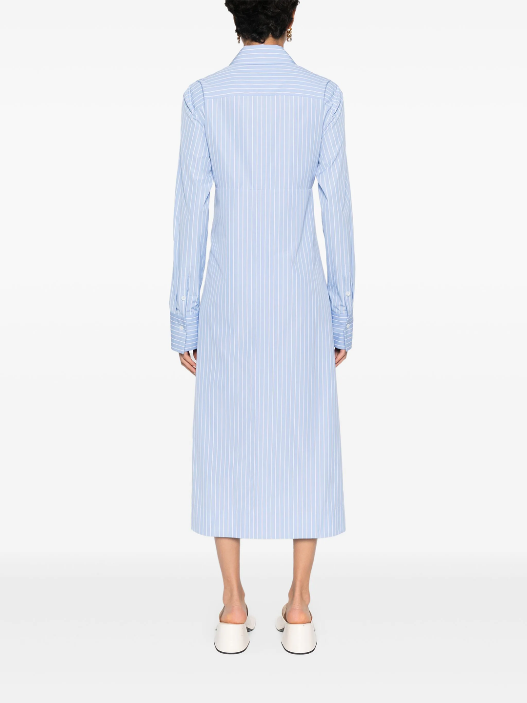 Calf Length Relaxed Fit Shirt Dress