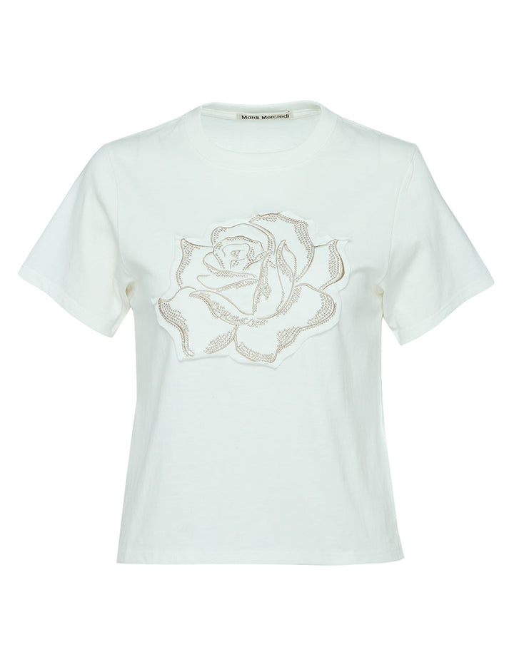 Slim T-Shirt Rose Patch