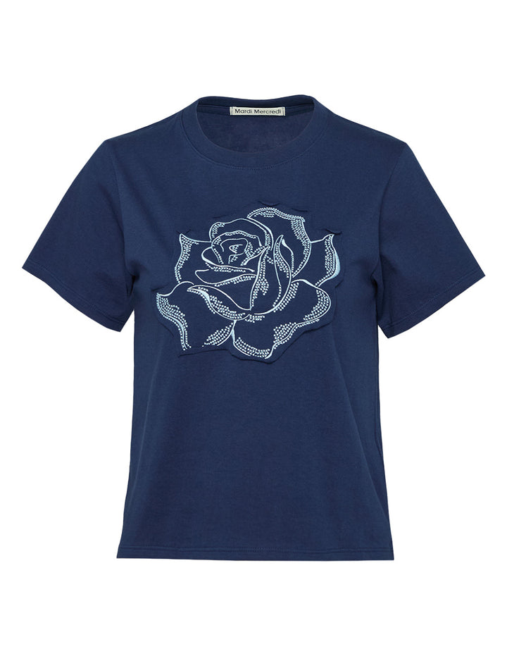 Slim T-Shirt Rose Patch