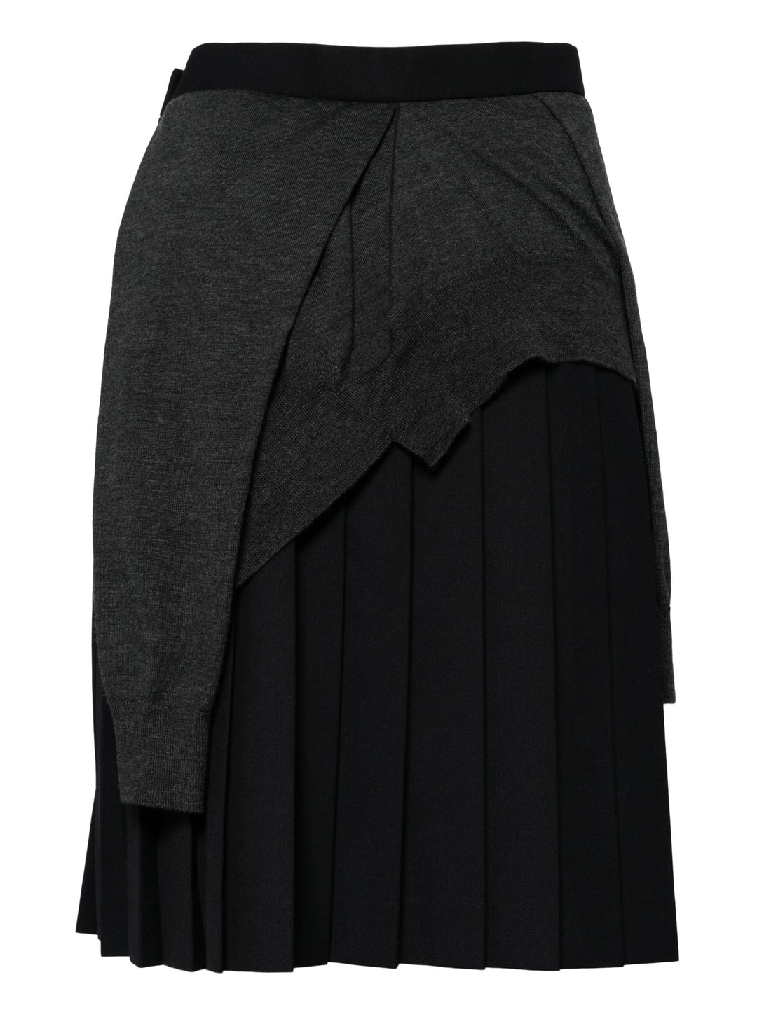 Pleated Skirt With Panel