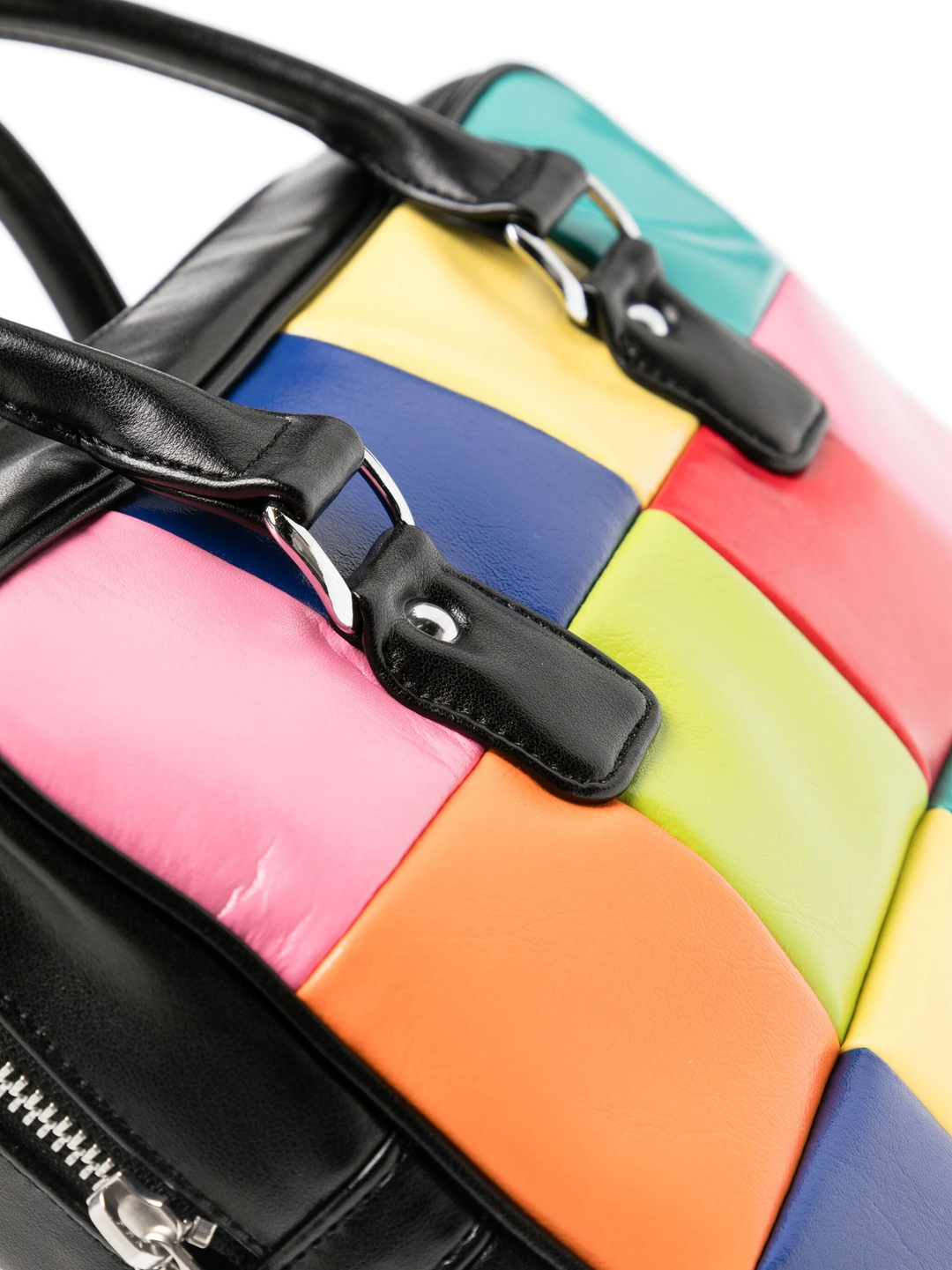 Synthetic Leather Patchwork Bag