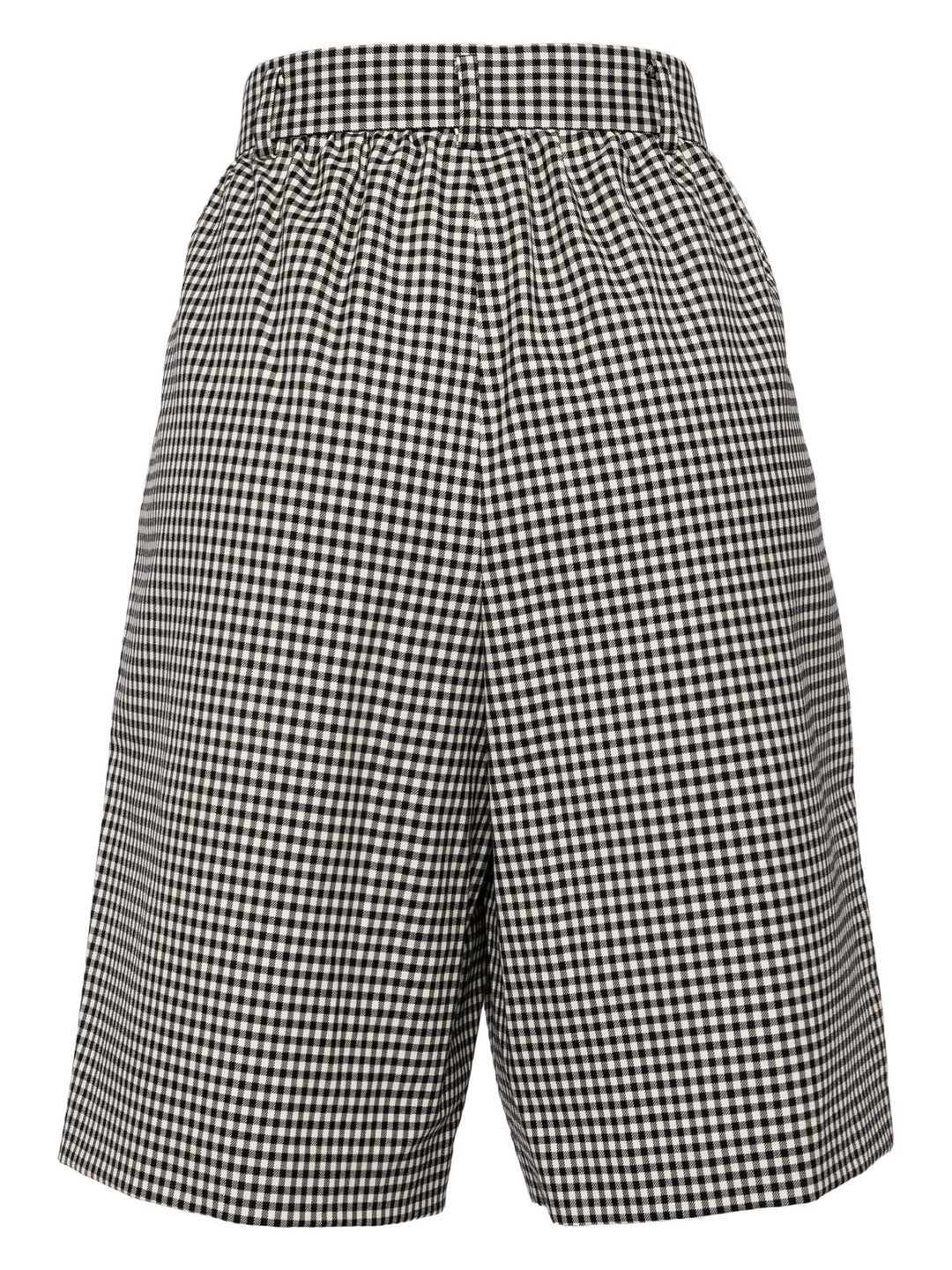 Wool Gingham Check Shorts