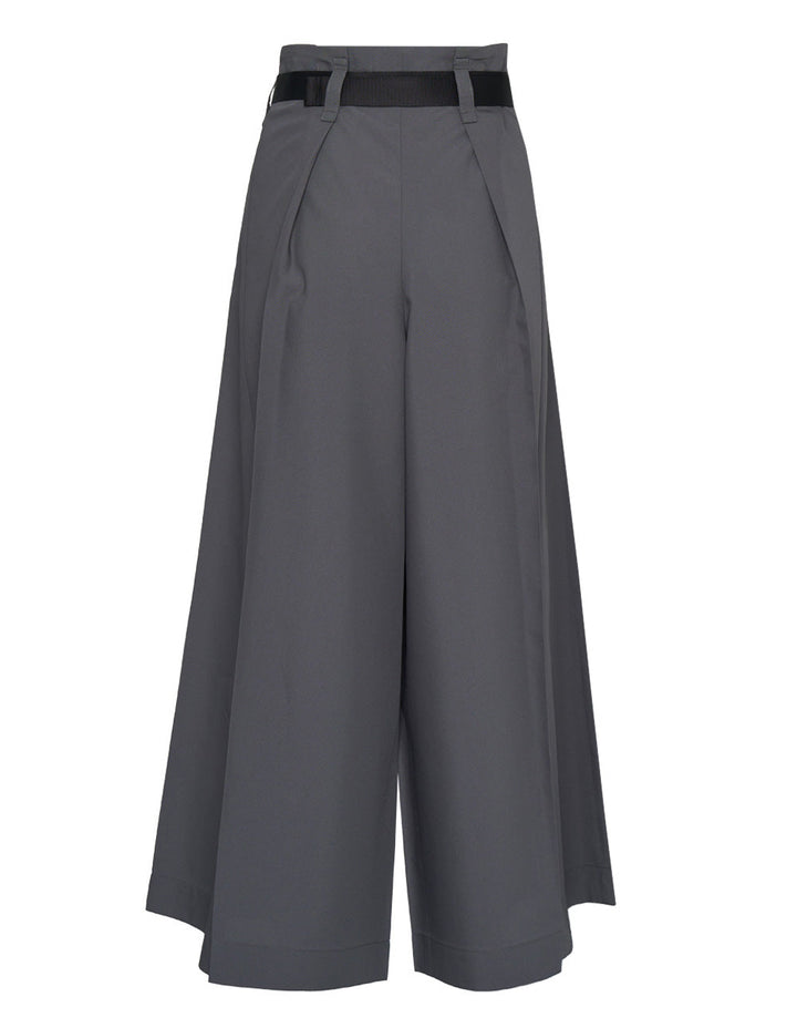 Oblique Fold Bottoms Woven Pants