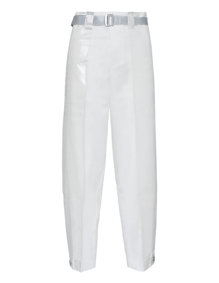 Tucked Foil Woven Pants