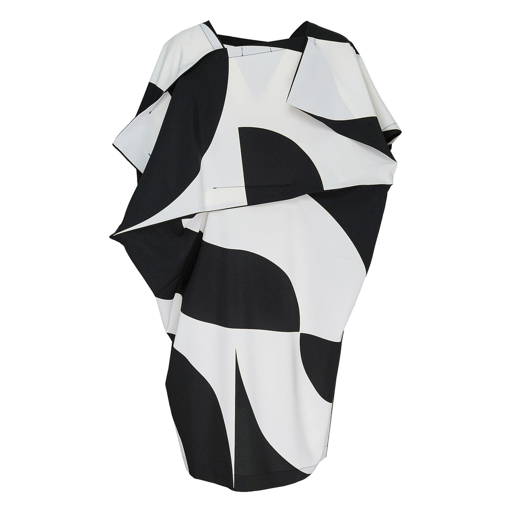 132 5. ISSEY MIYAKE Circular Tiles Woven Dress - view 2