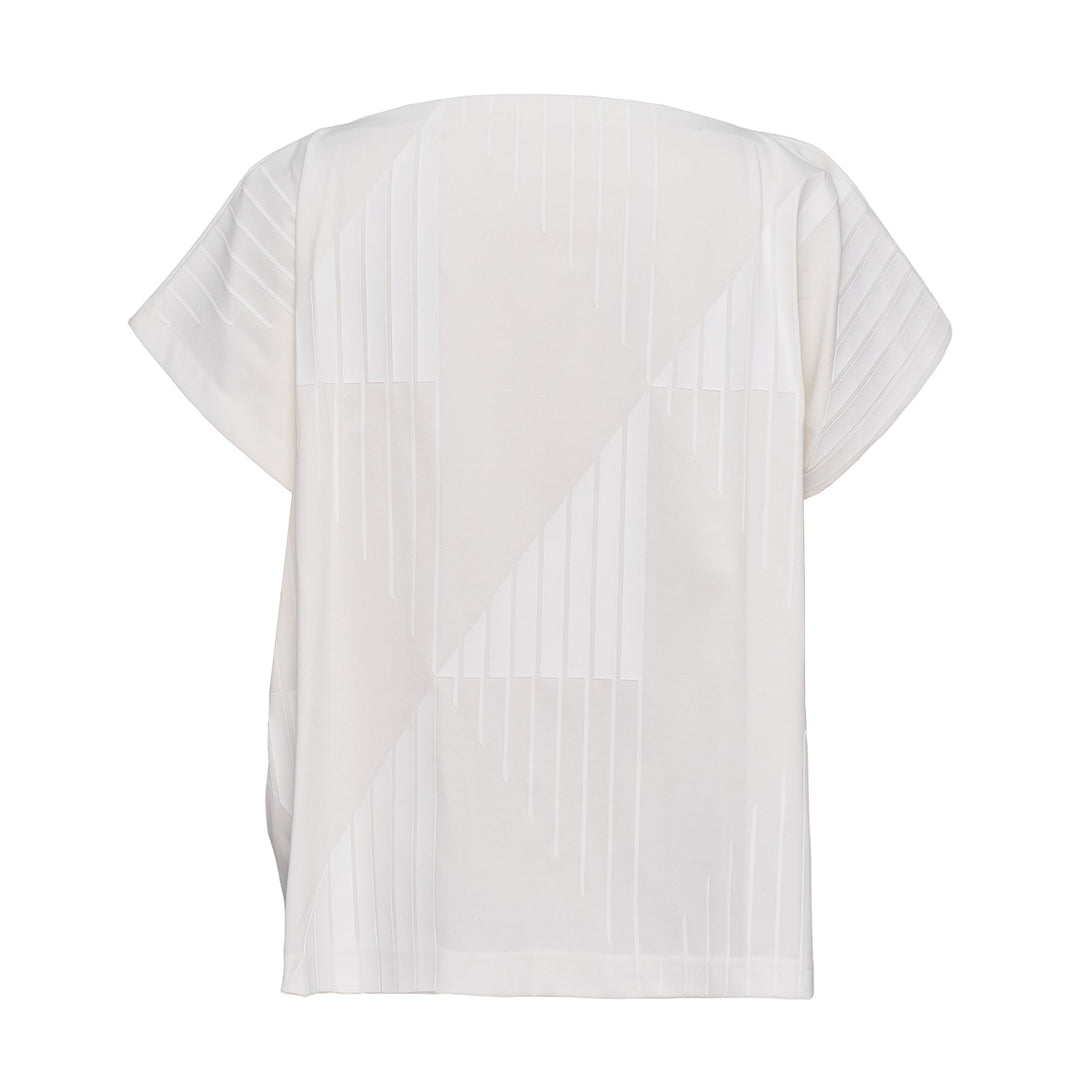 Resin Print Knit Top