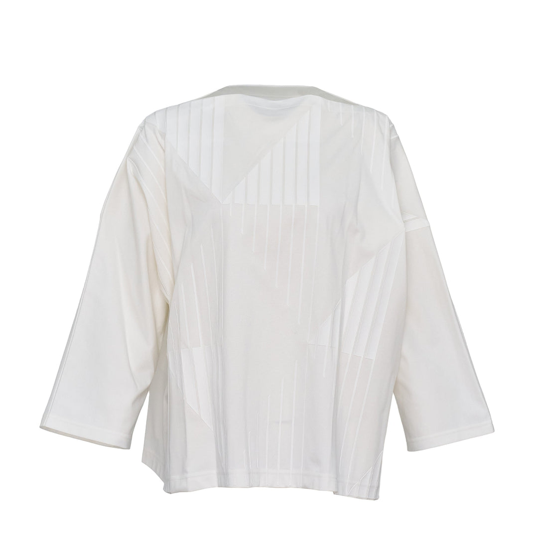 Resin Print Knit Tops