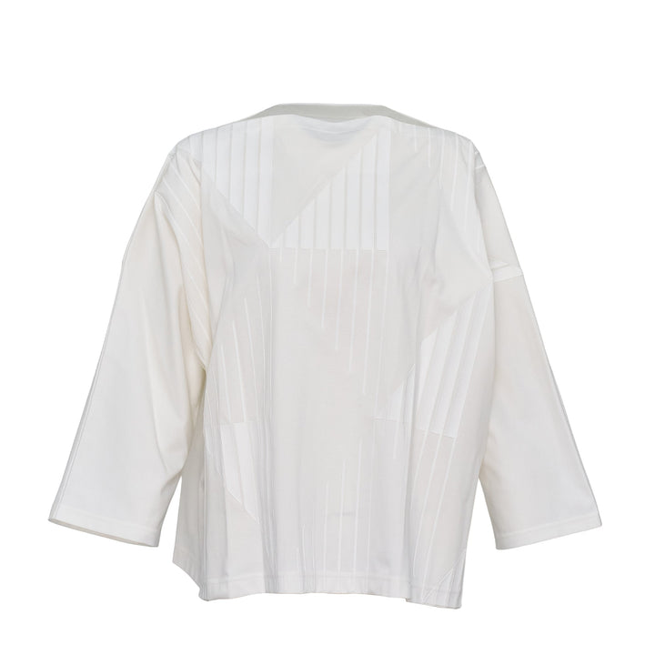 Resin Print Knit Tops