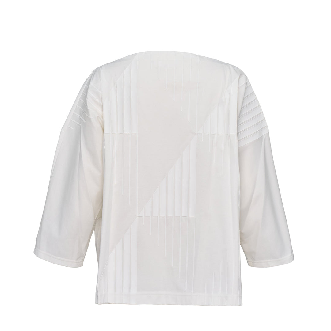 Resin Print Knit Tops