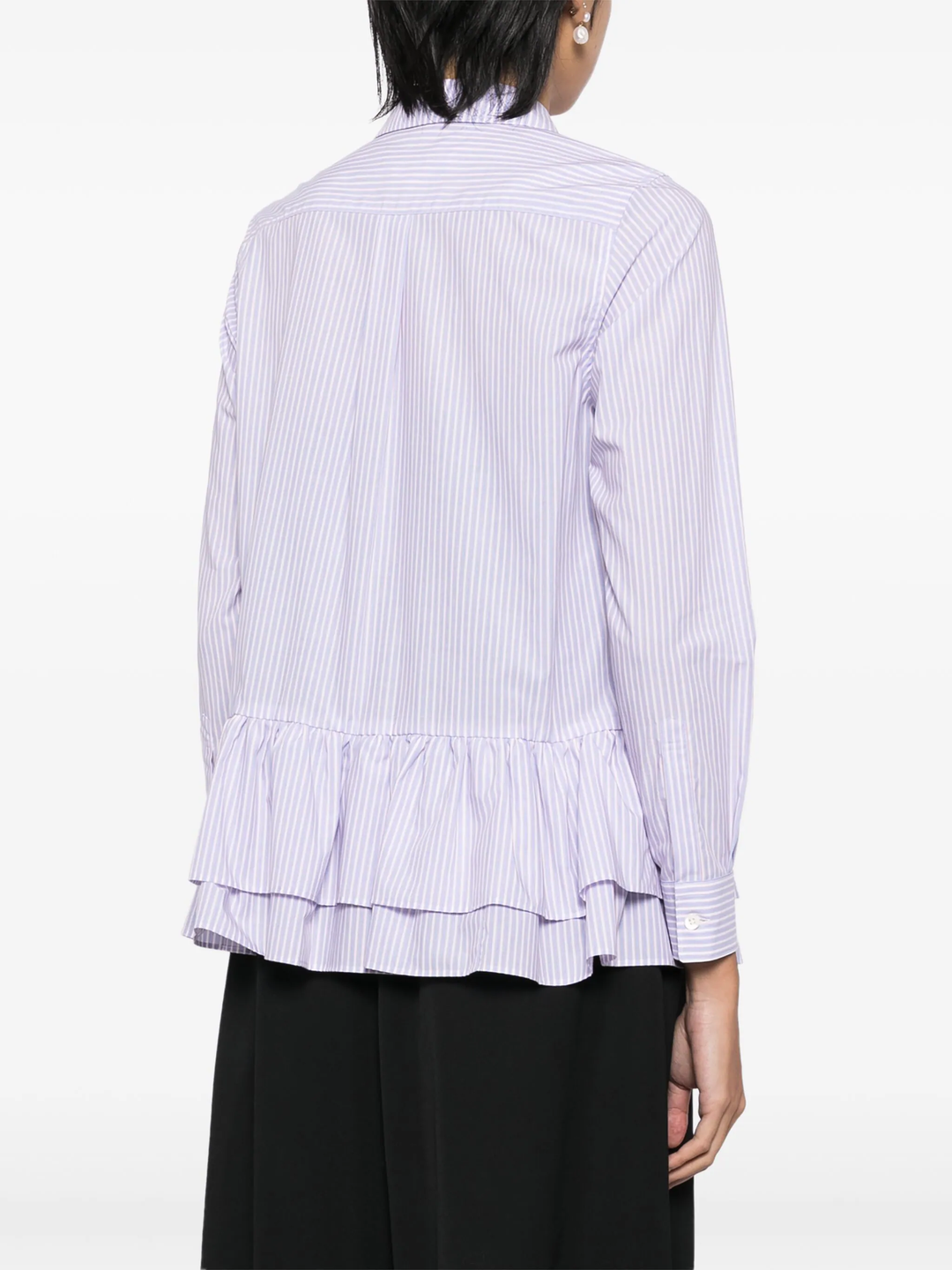 Cotton Poplin Stripe Blouse