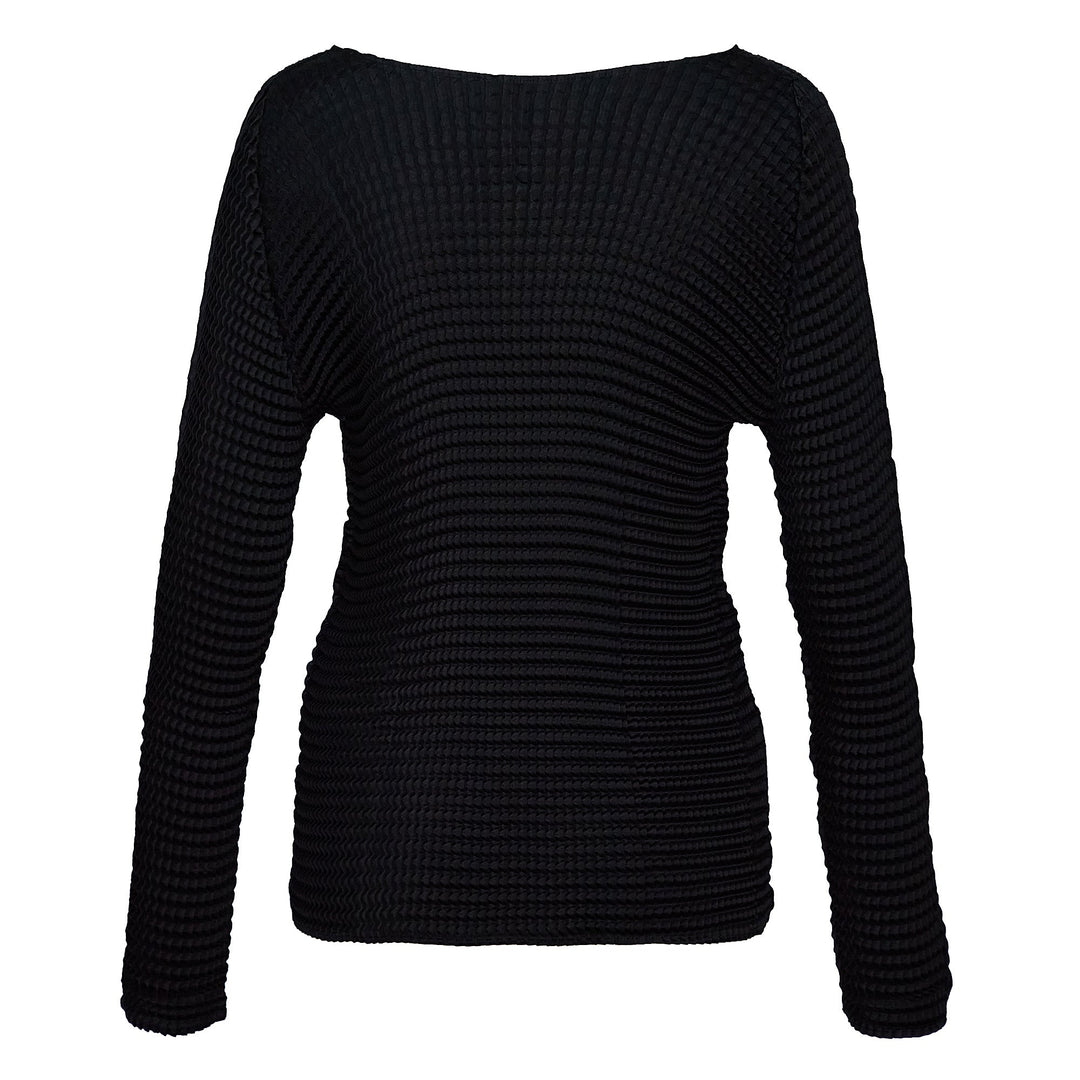 Suede Like Pleats Pleated Tops