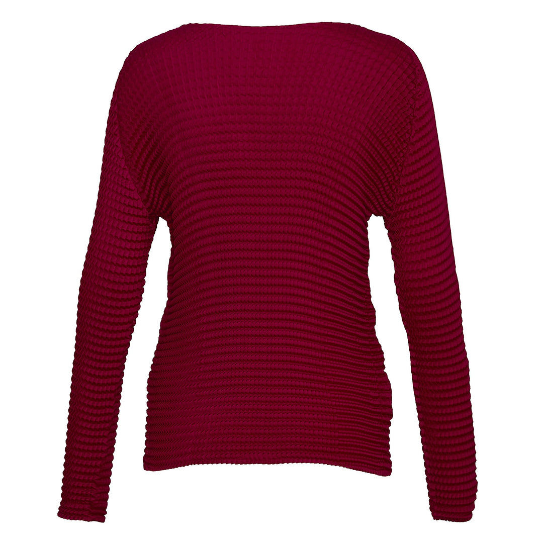 Suede Like Pleats Pleated Tops